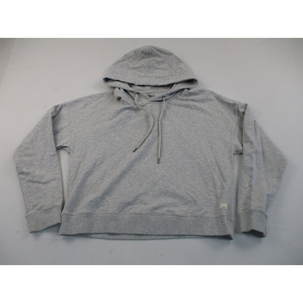 Vuori Hoodie Women Medium Grey Halo Essential Organic Cotton Relaxed Pullover